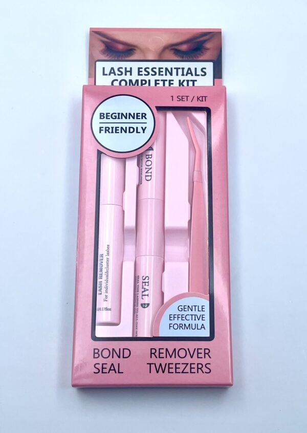 LASH ESSENTIALS COMPLETE KIT of Bond Seal Remover Tweezer